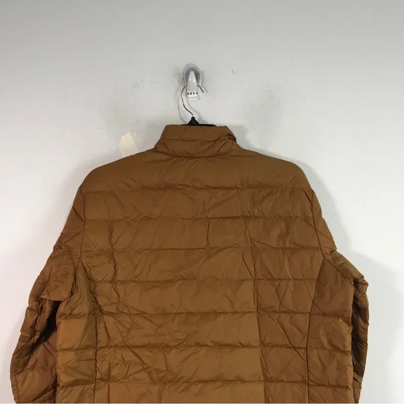 Eddie Bauer Down Packable Zip Down Jacket, Men's Size S - Golden Brown